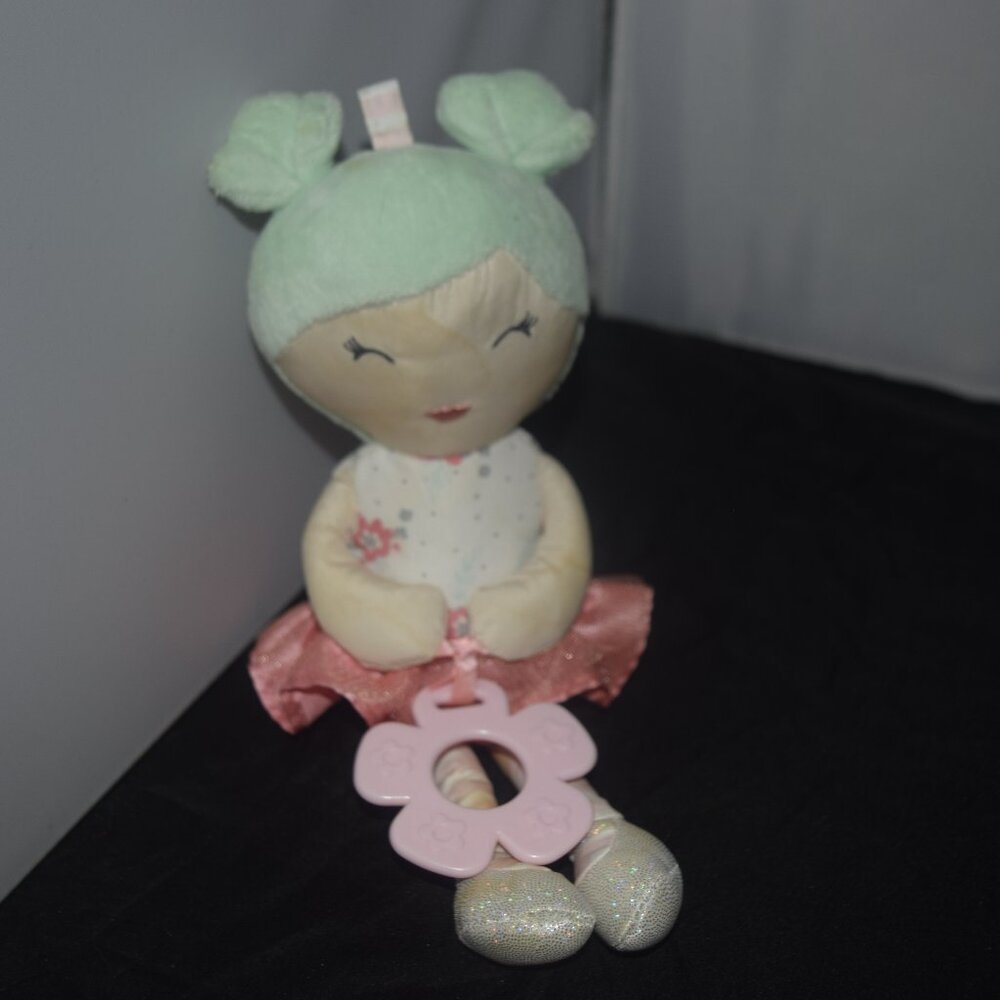 GO by Goldbug Plush Fairy Activity Doll - Soft Ballerina Lovey with Teether